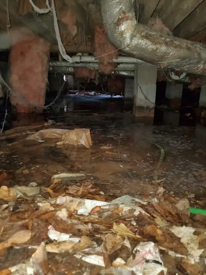 Crawl space flood assessment for Commercial Water Damage Restoration in South Plainfield
